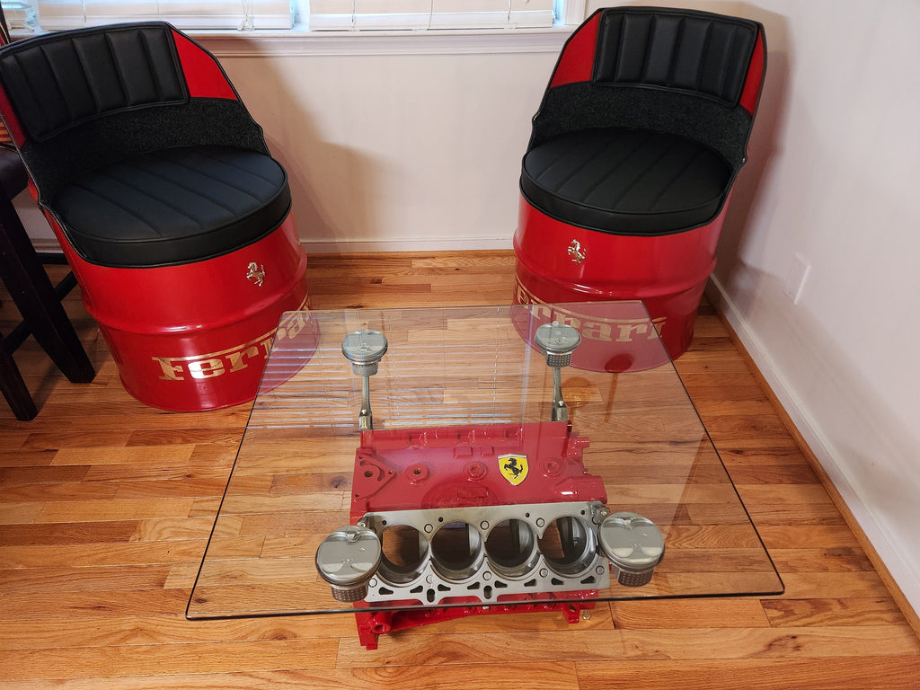 Ferrari Mondial V8 Engine Block Coffee Table