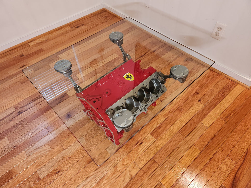 Ferrari Mondial V8 Engine Block Coffee Table