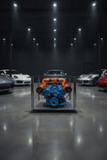 German V8 Engine Coffee Table – Gulf Livery Edition