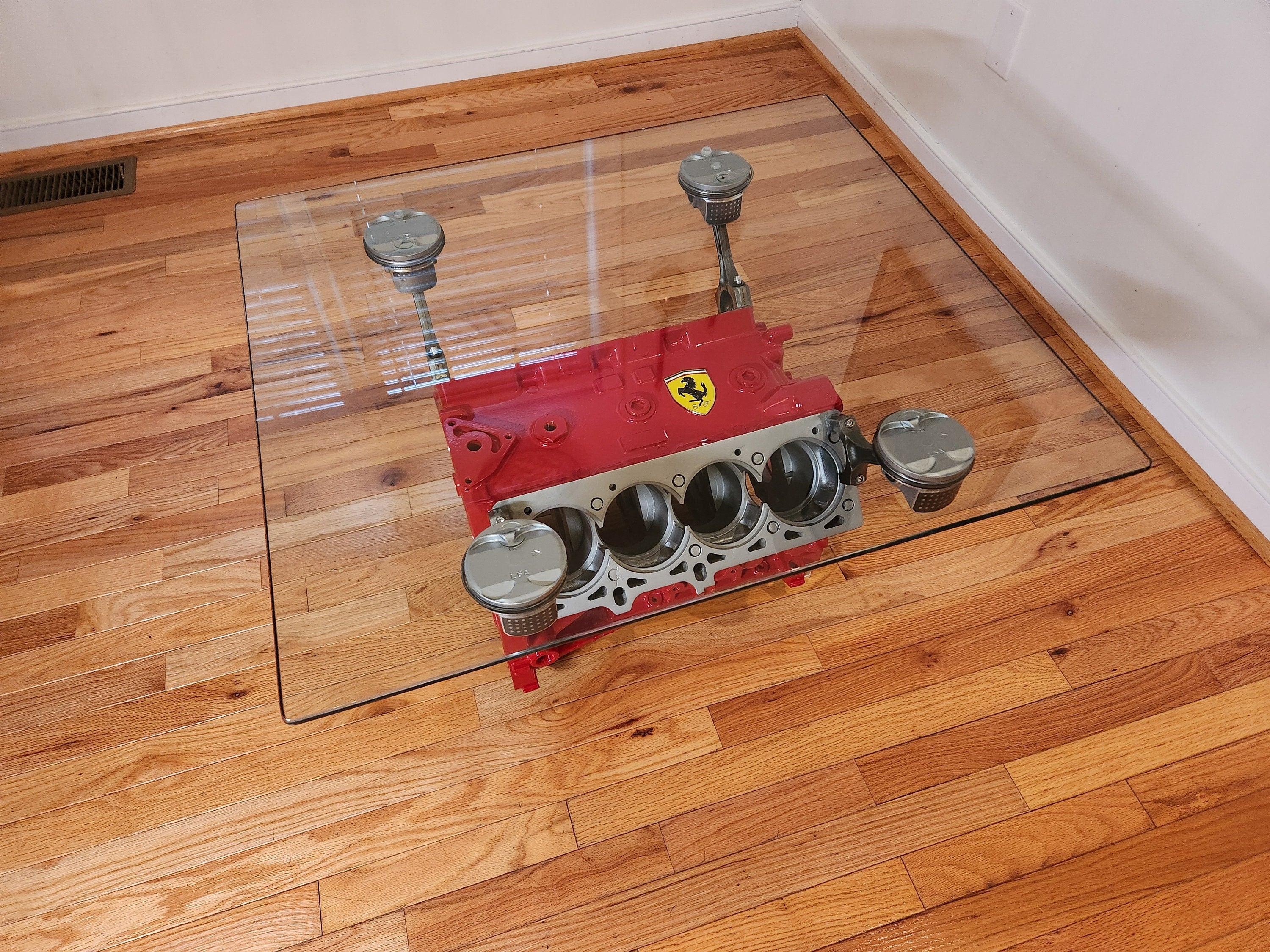Ferrari Mondial V8 Engine Block Coffee Table