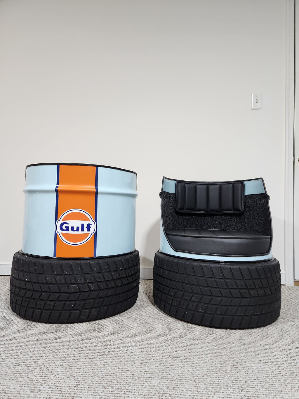 Gulf Inspired GT40 Motorsport Barrel Chair
