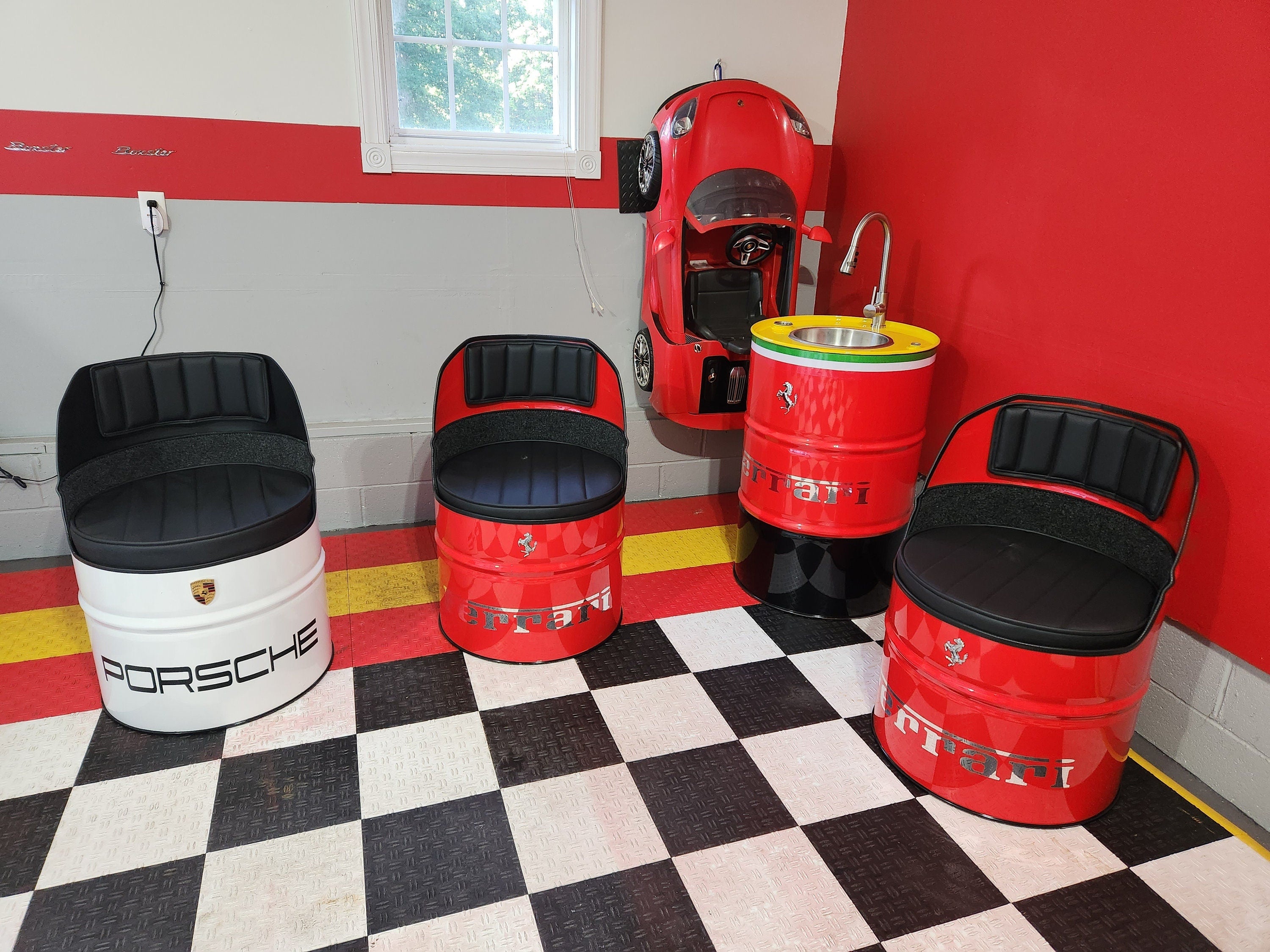 Italian Motorsport Barrel Chair