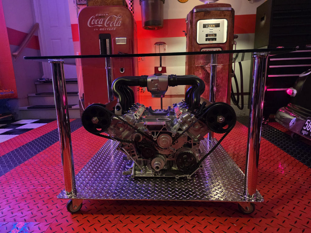 Industrial V8 Engine Block Coffee Table