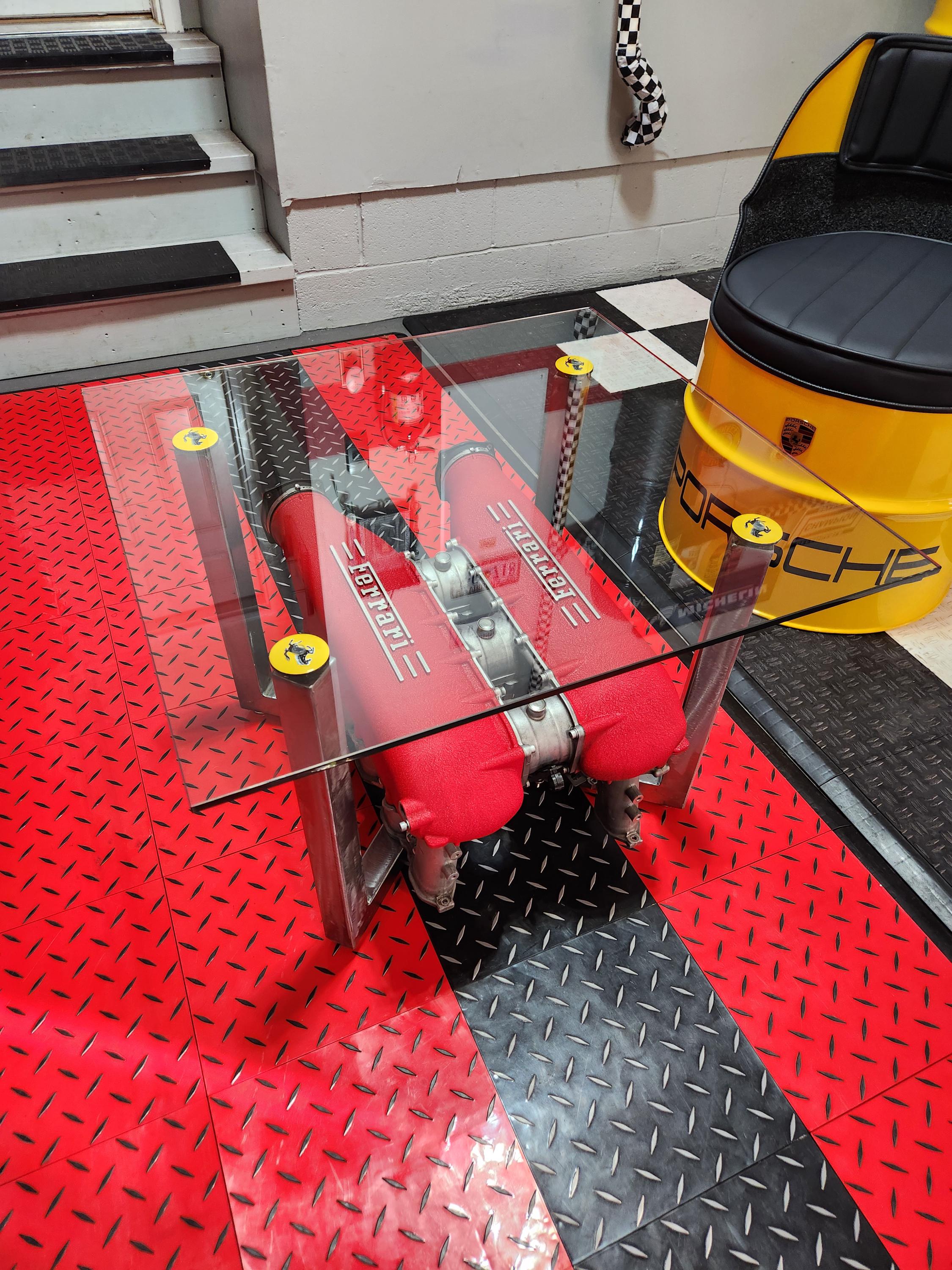 Ferrari 458 Italia Intake Manifold Coffee Table