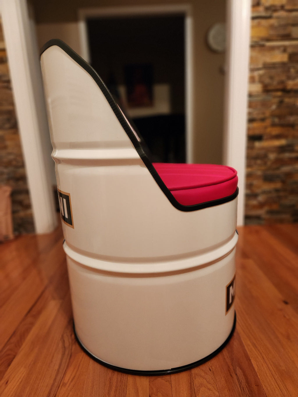 Martini Racing Inspired Barrel Lounge Chair